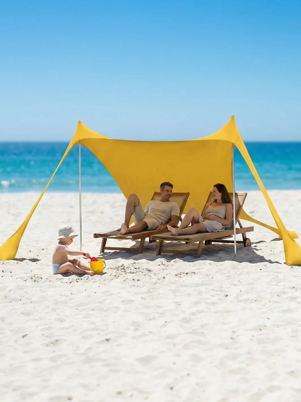 Tente de plage XXL | FAMILLE PROTÉGÉE DU SOLEIL