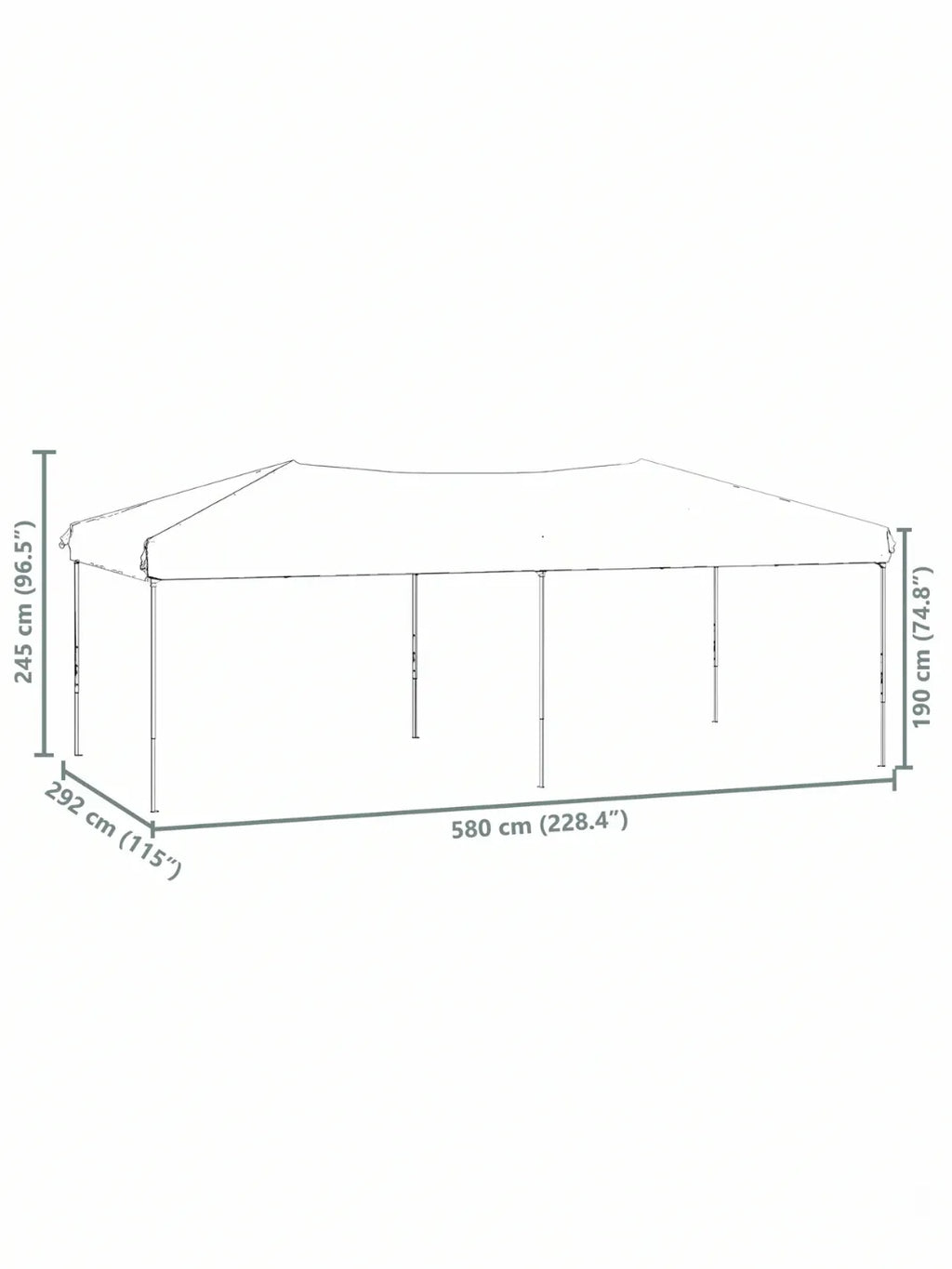 Tente de reception pliable 3x6