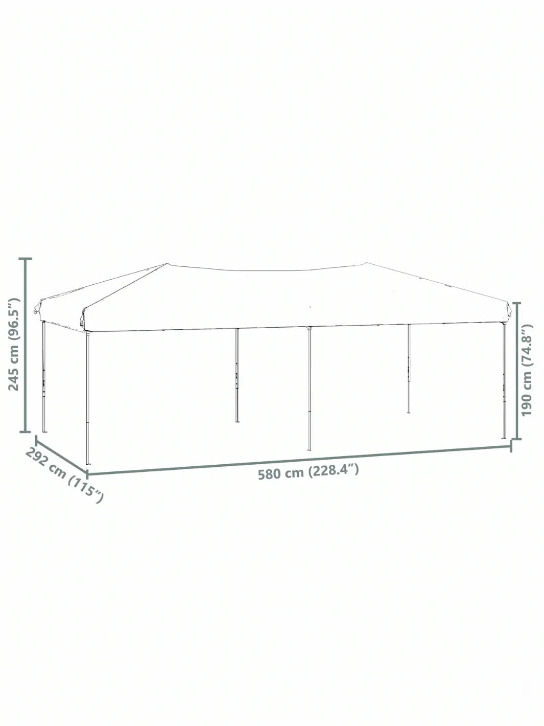 Tente de reception pliable 3x6