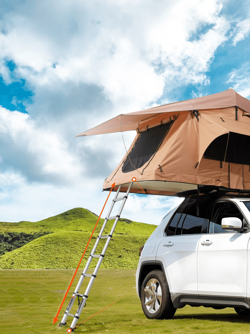 tente de toit 3 places