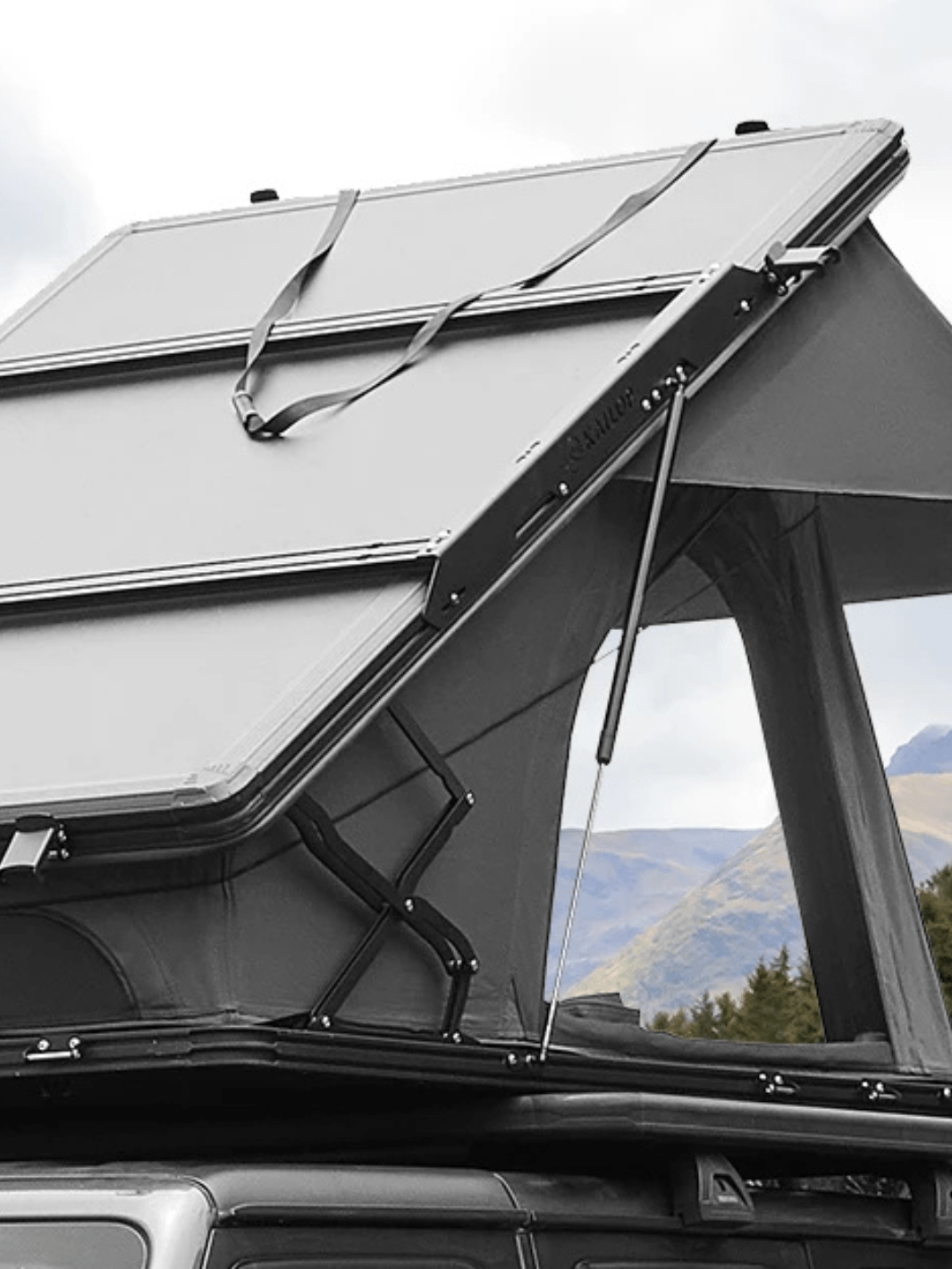 tente de toit aluminium