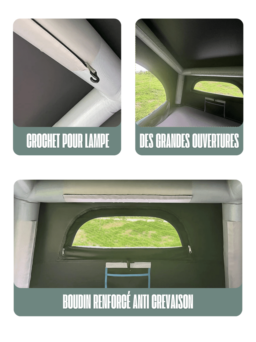 tente de toit gonflable