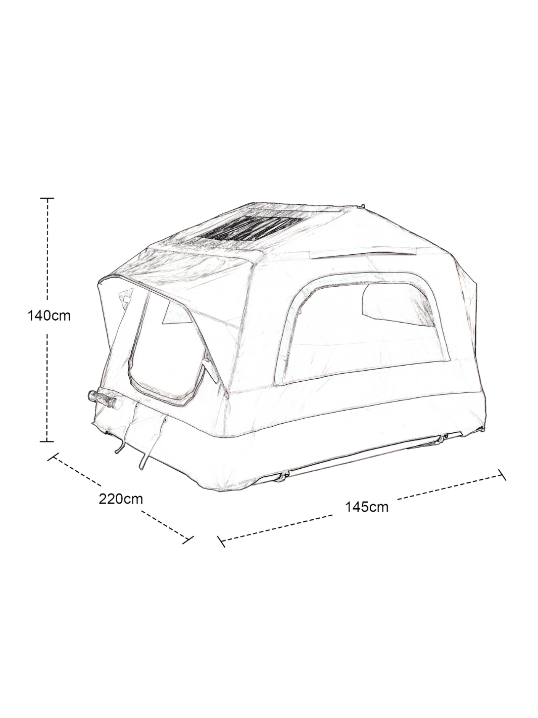 Tente de toit gonflable | Confort & installation rapide