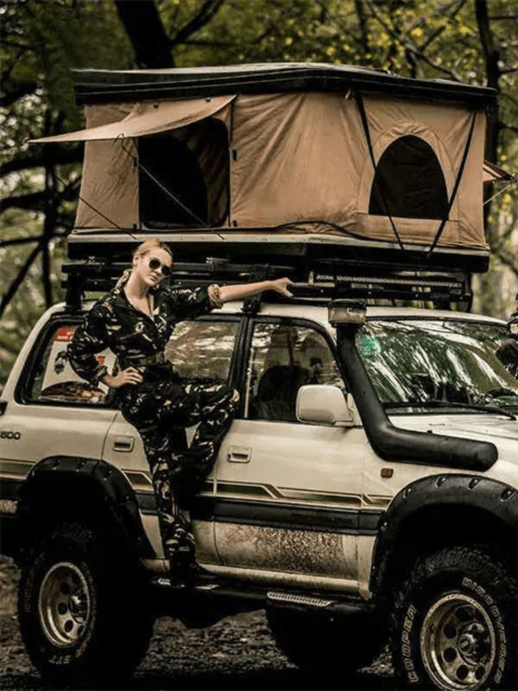 tente de toit rigide 2 places