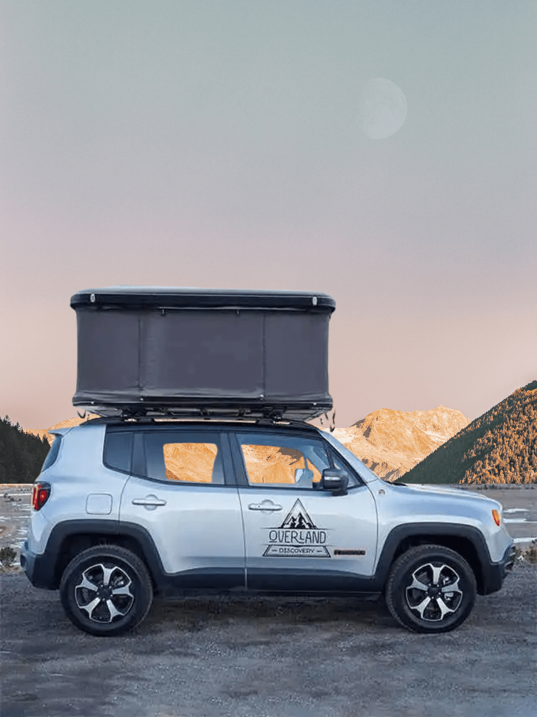 tente de toit rigide 2 places