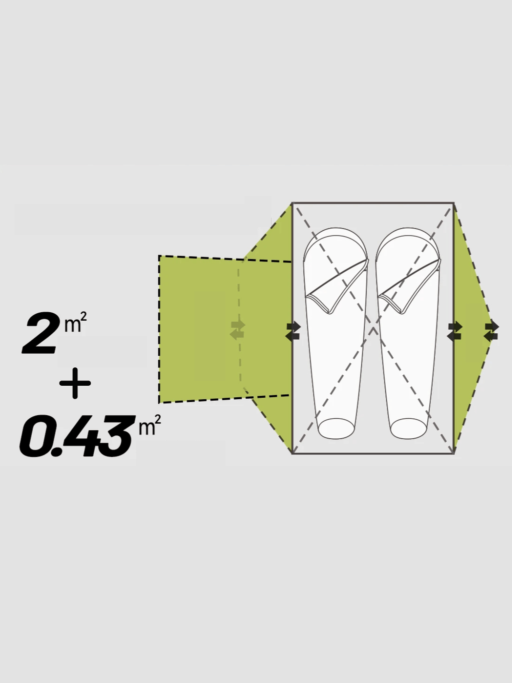 tente de trek 2 places