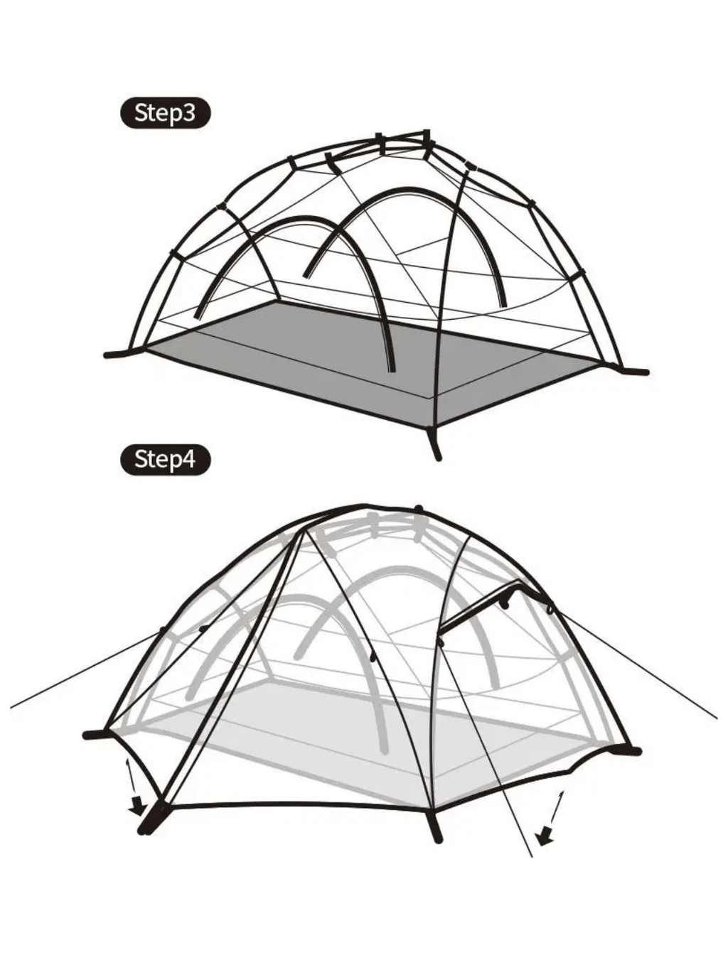 Tente de trekking 2 places