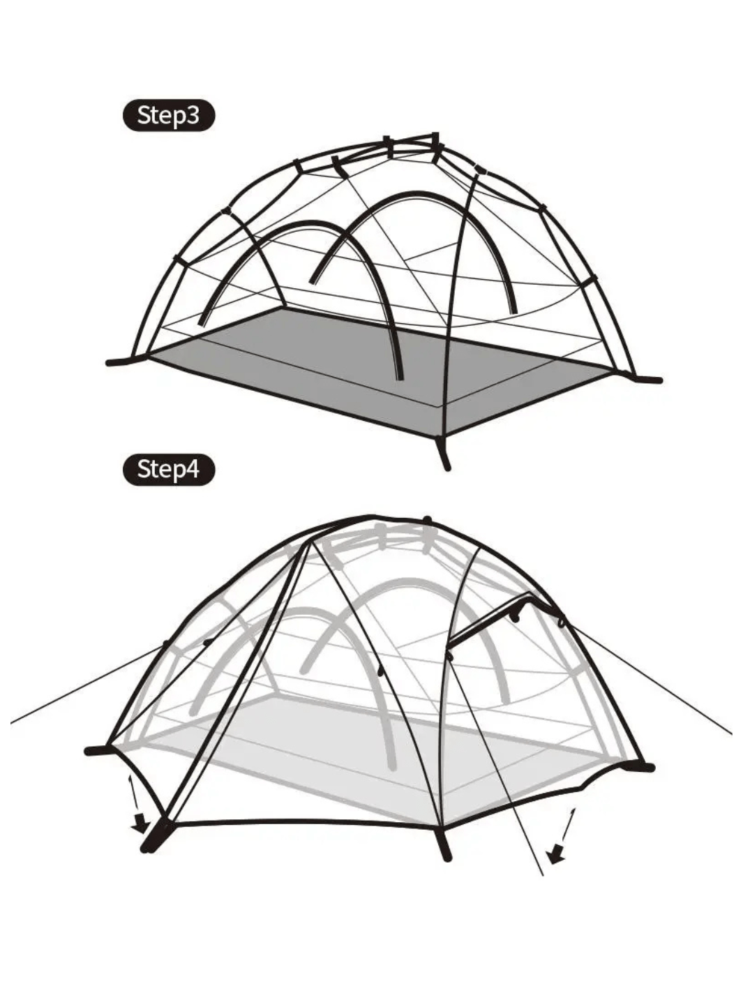 Tente de trekking 2 places