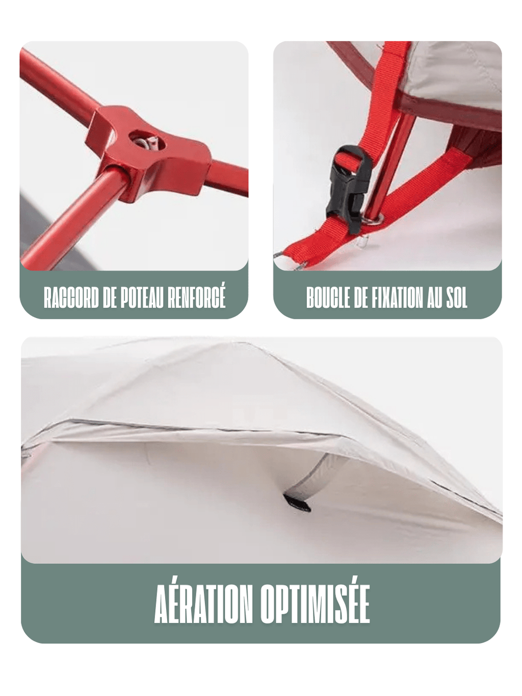 Tente de trekking 2 places