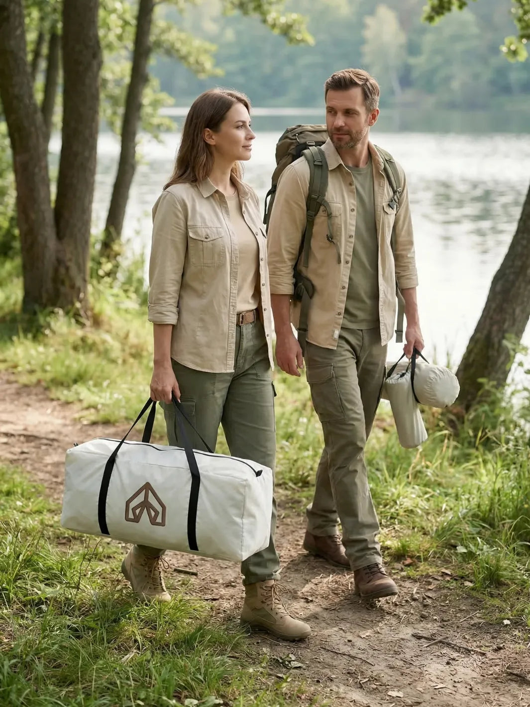 Tente dôme 4 personnes | AUVENT MODULABLE INCLUS