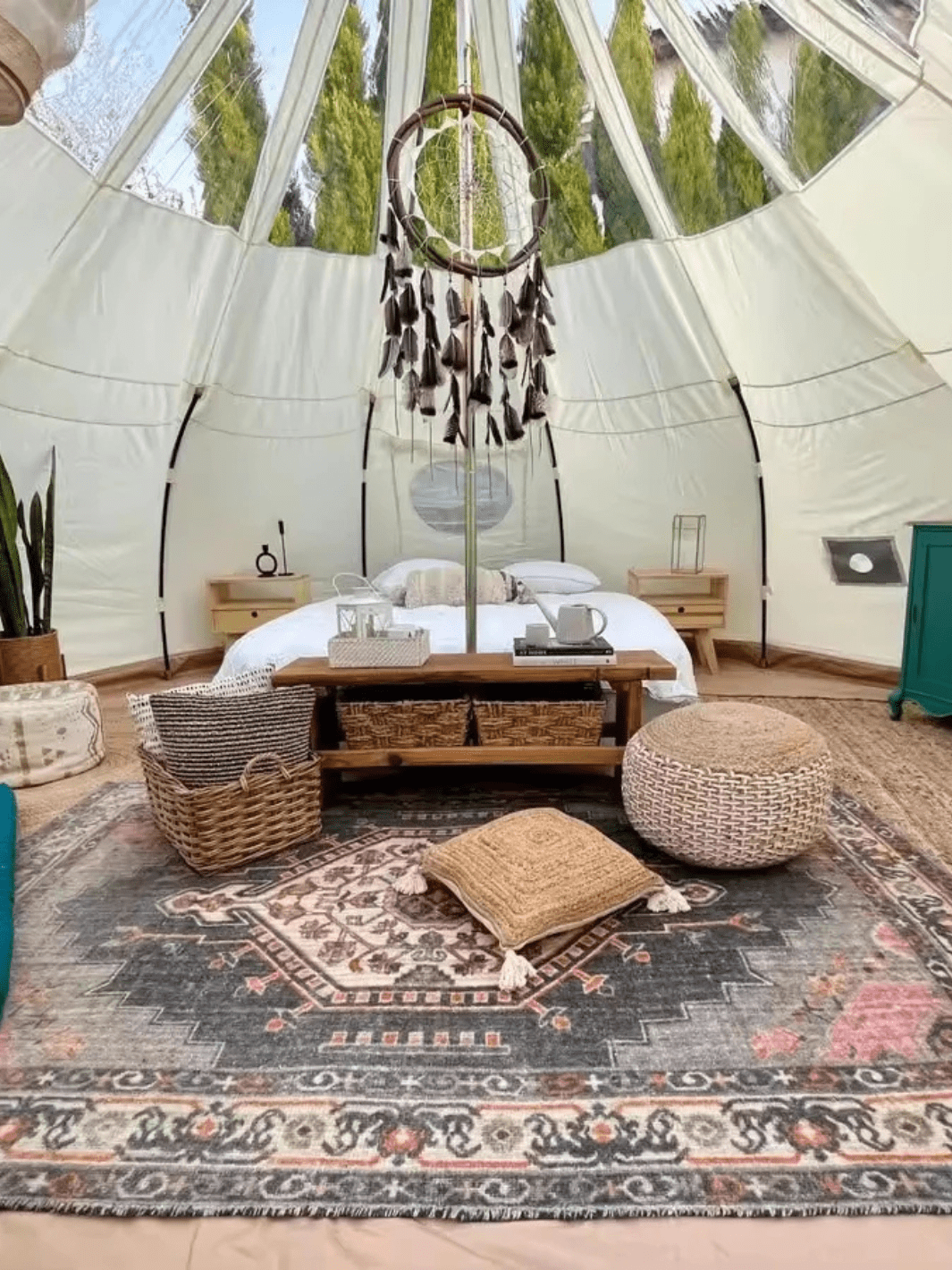 tente en coton familiale