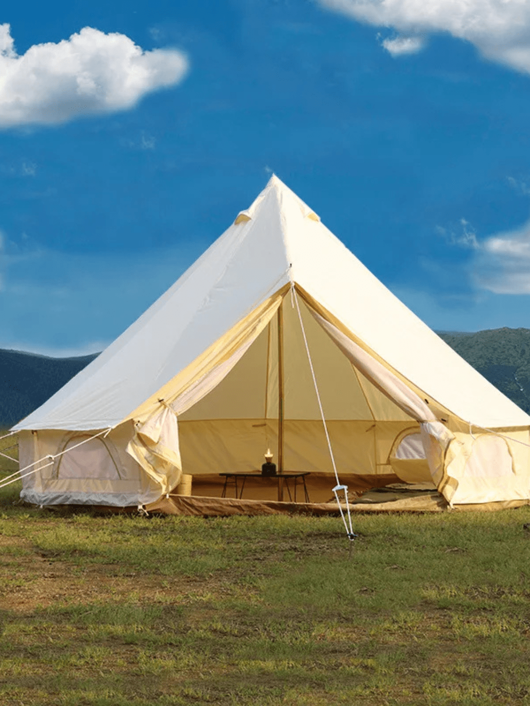 tente en coton familiale