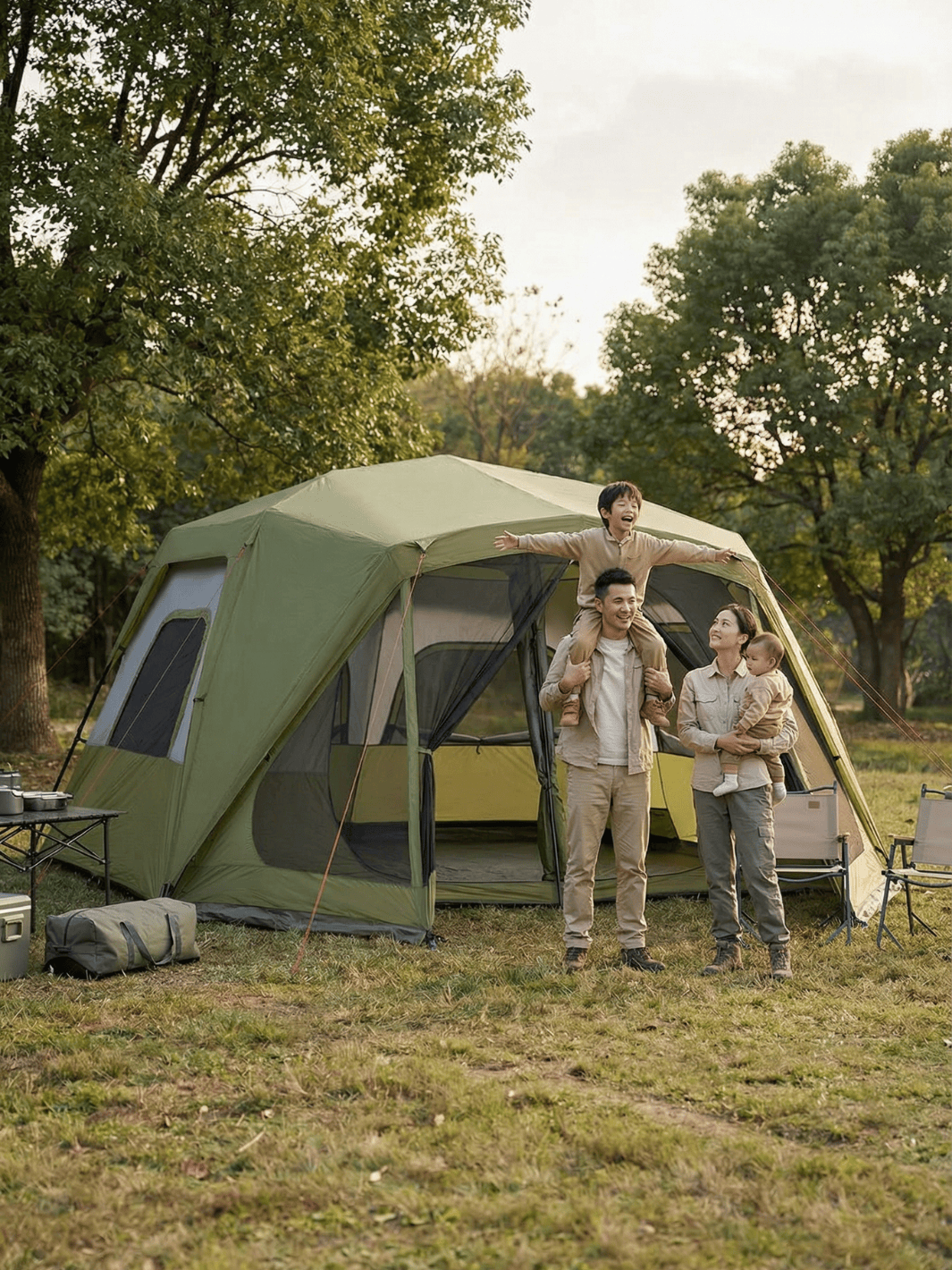 Tente familiale 4 places | Spacieuse & imperméable