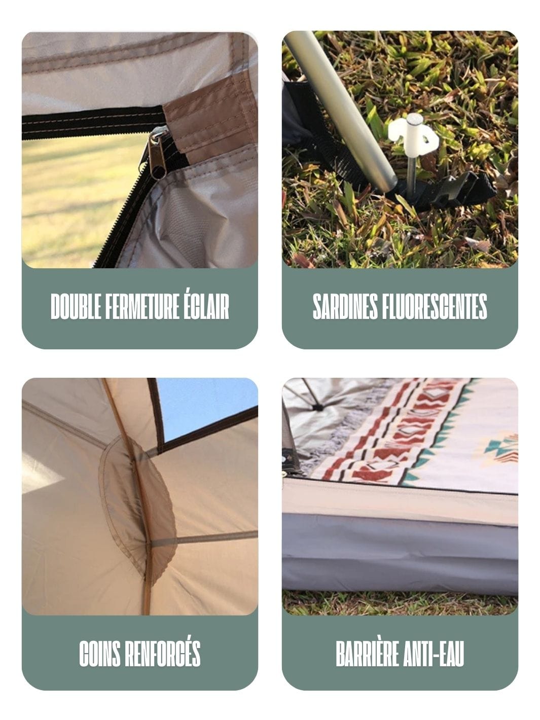 tente familiale de camping