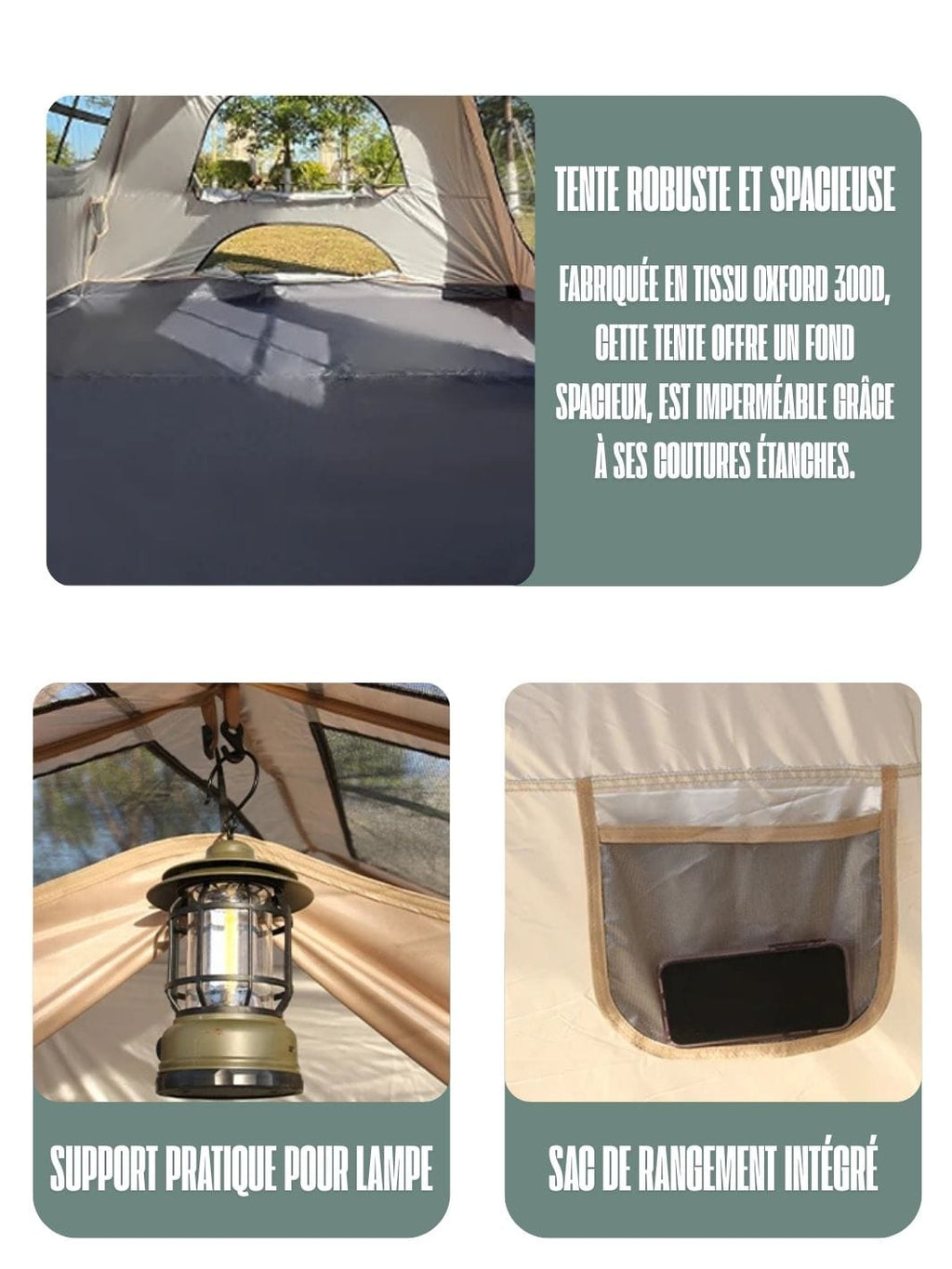 tente familiale de camping