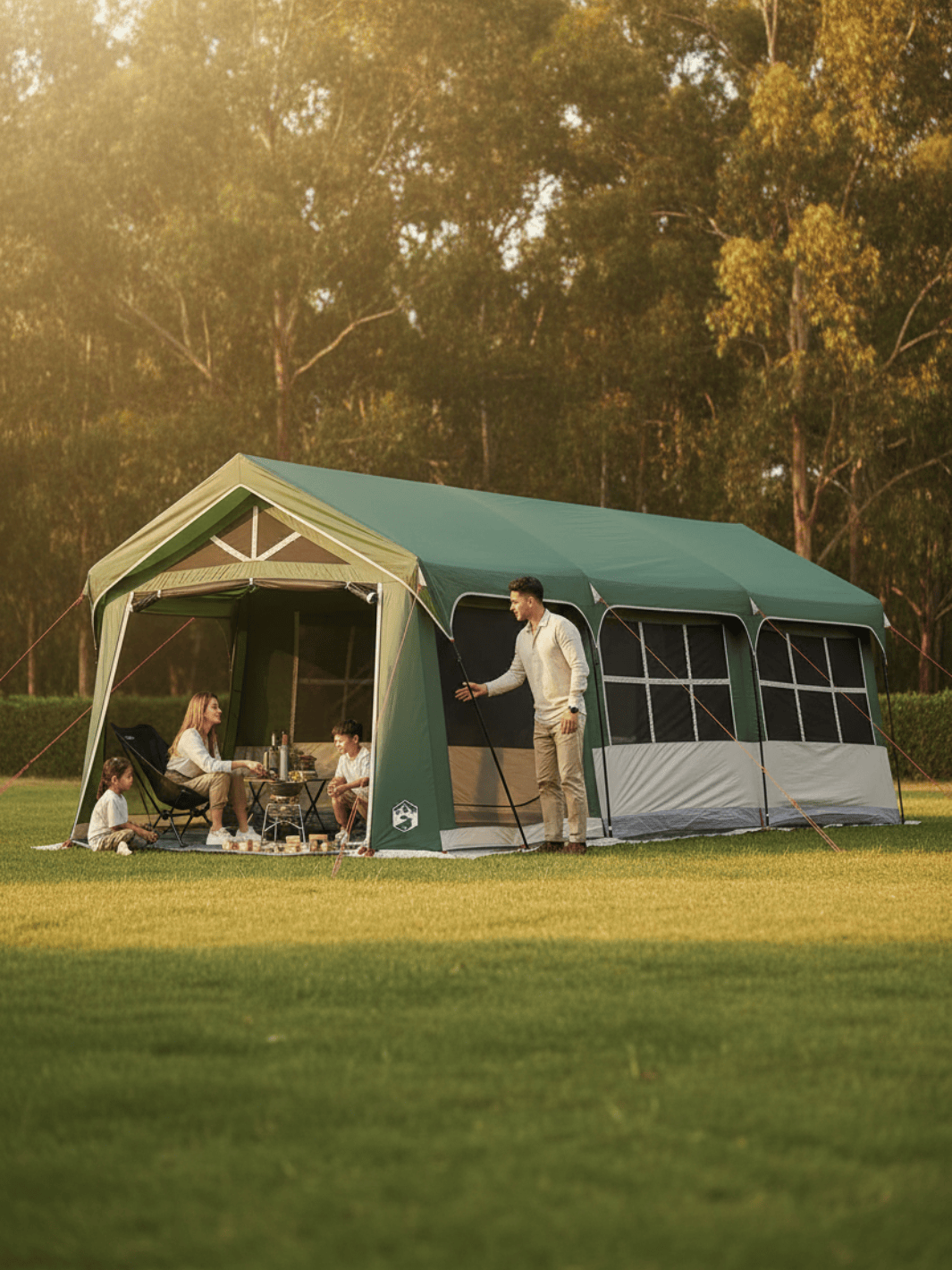 Tente familiale de luxe | Grande tente extérieure