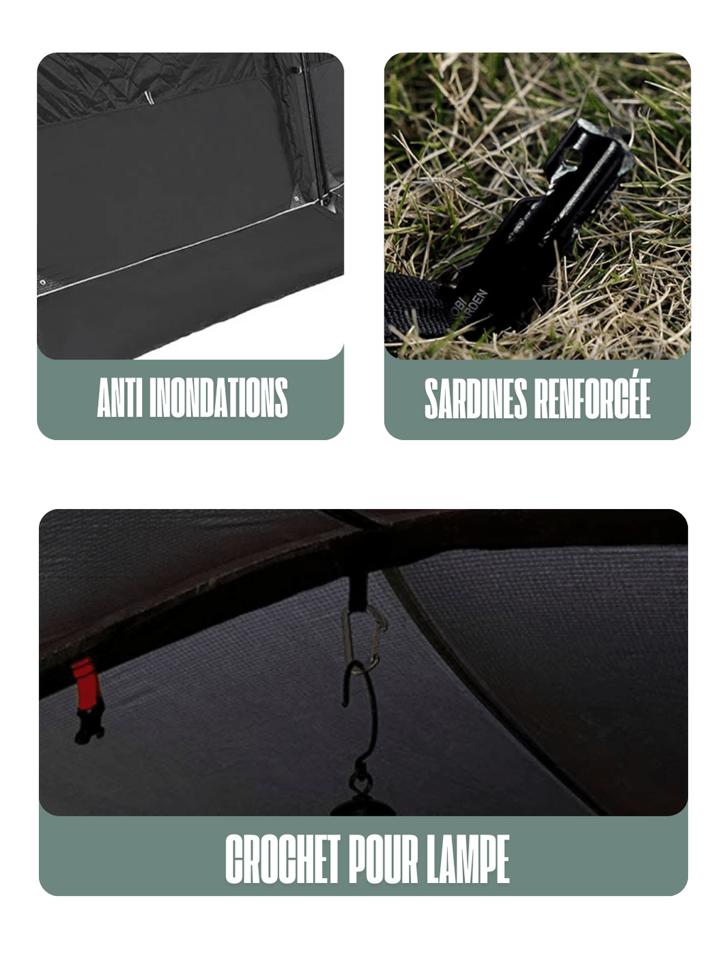 tente familiale fresh and black