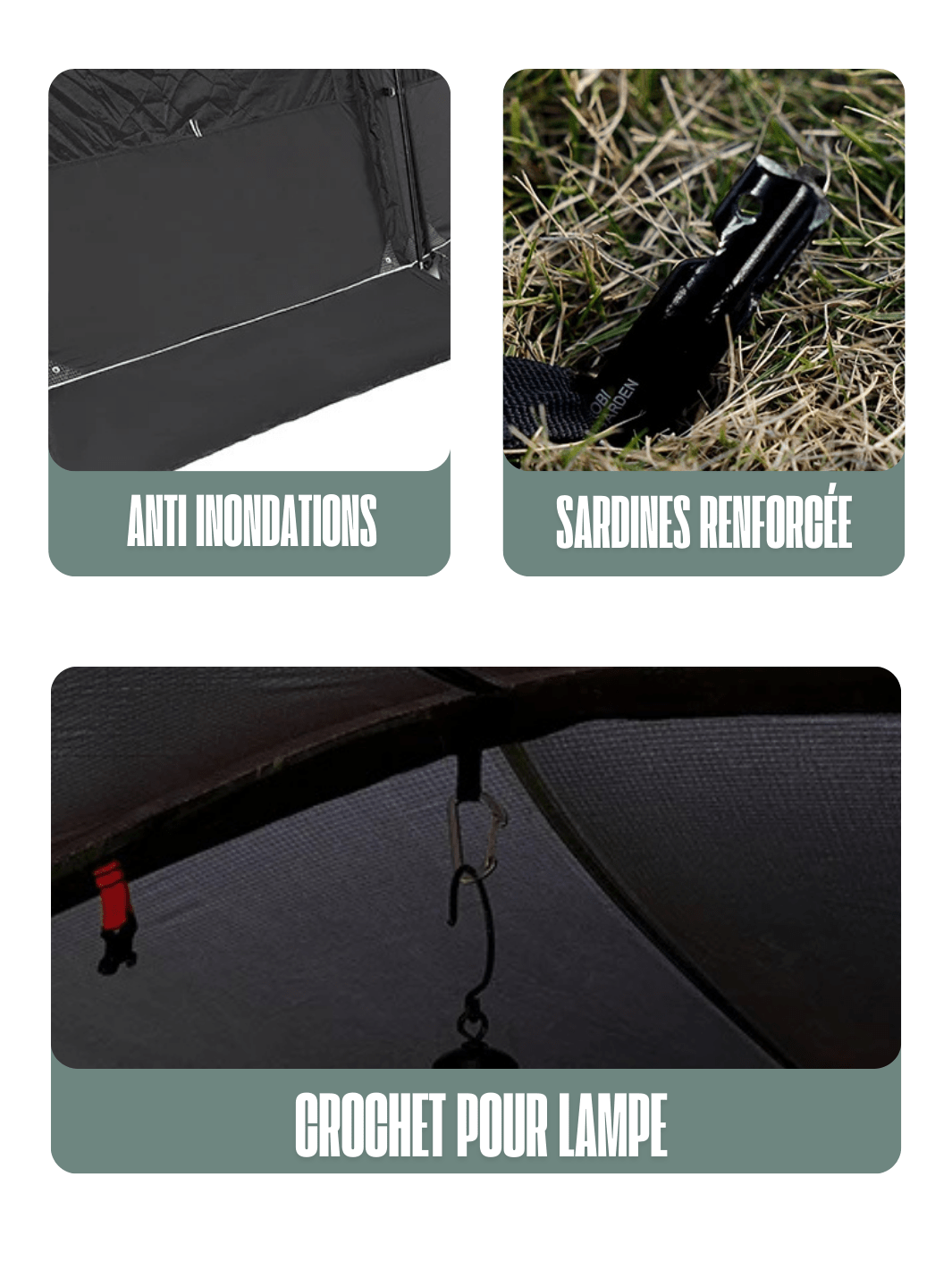 tente familiale fresh and black