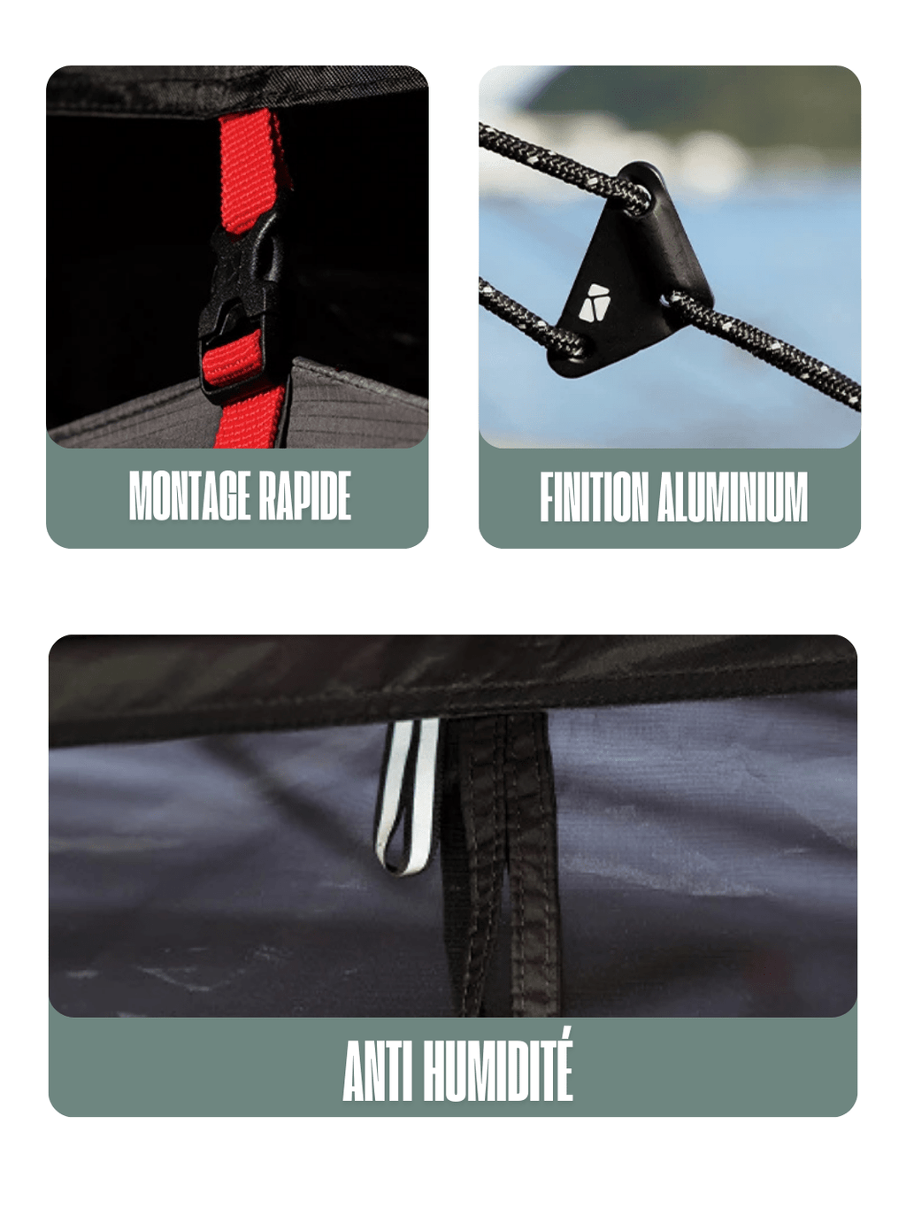 tente familiale fresh and black