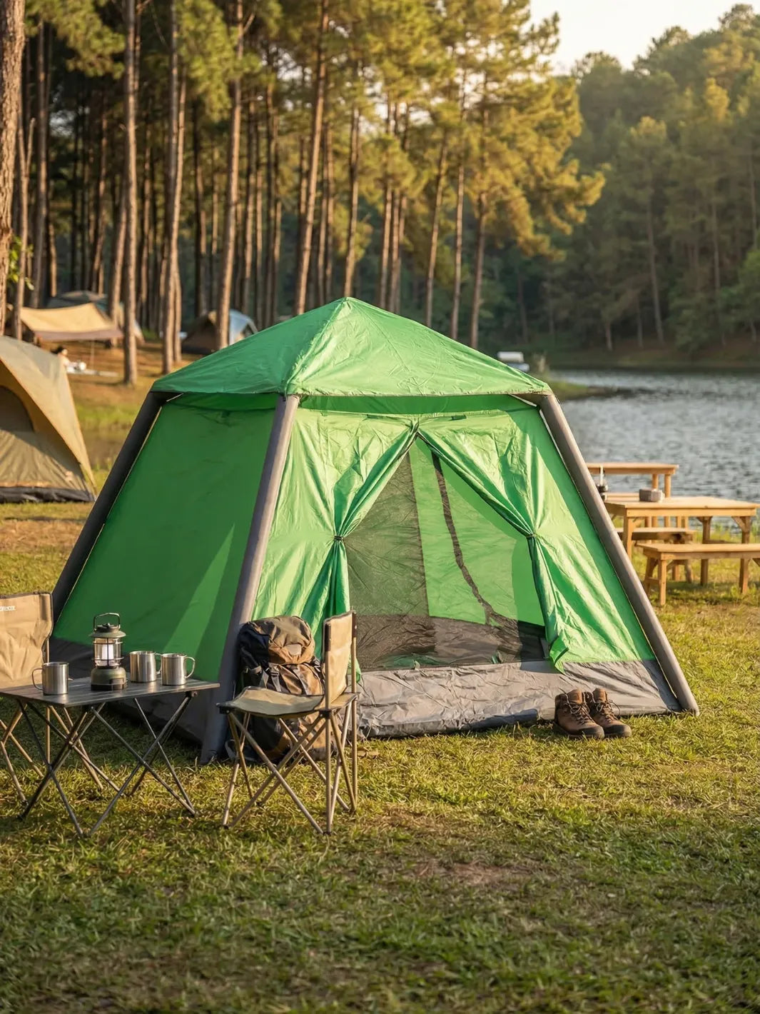 Tente gonflable 2 places | MONTAGE 2 MINUTES GARANTI