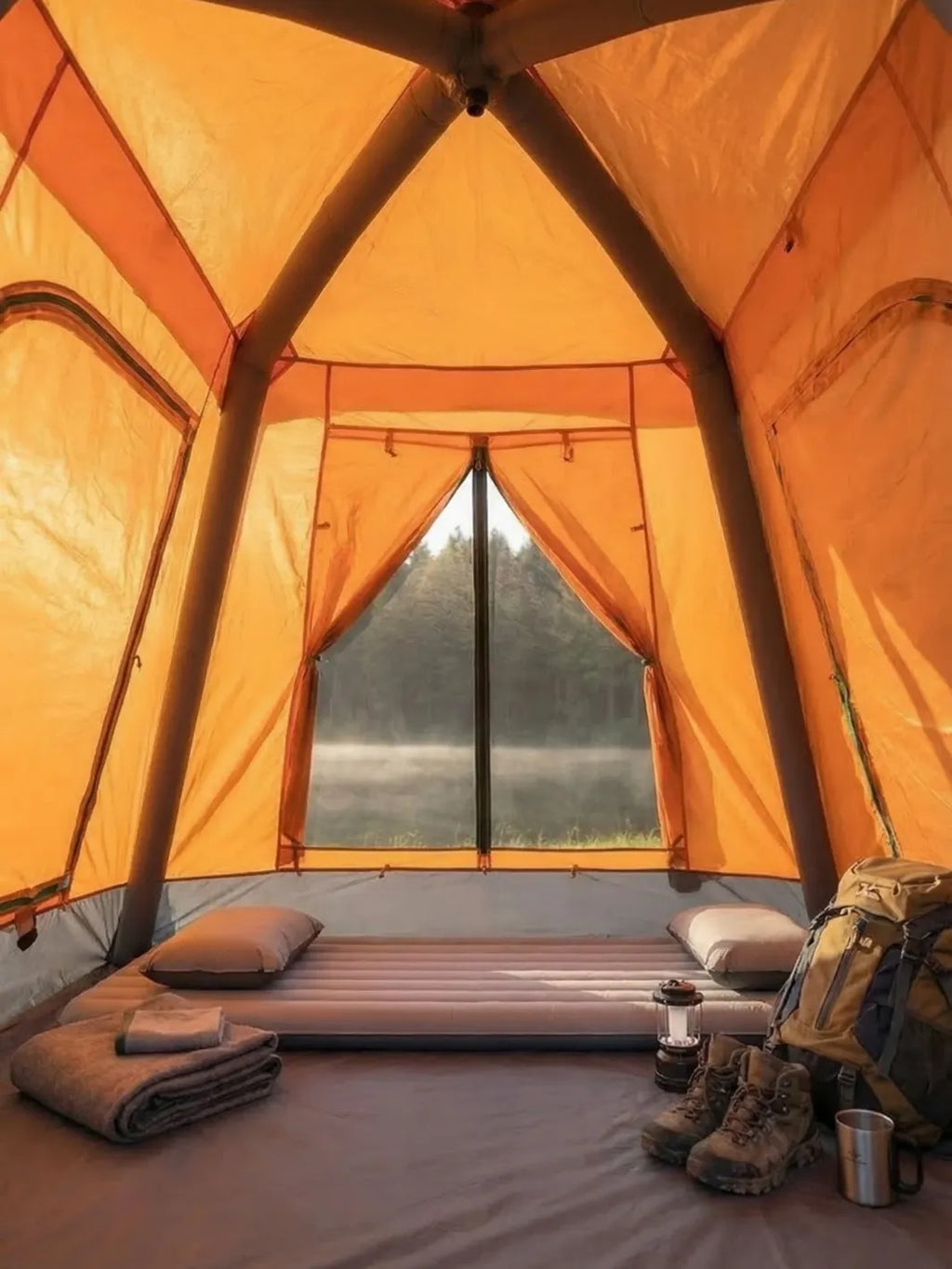 Tente gonflable 2 places | MONTAGE 2 MINUTES GARANTI