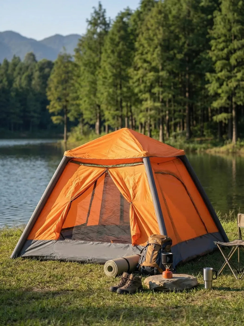 Tente gonflable 2 places | MONTAGE 2 MINUTES GARANTI