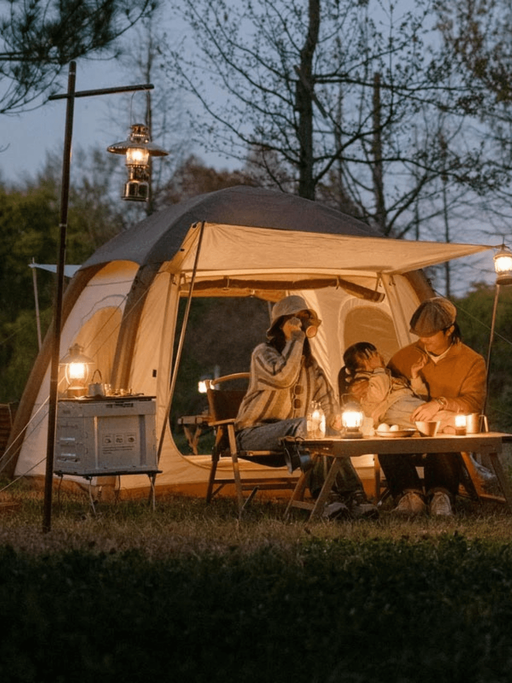 tente gonflable 3 places