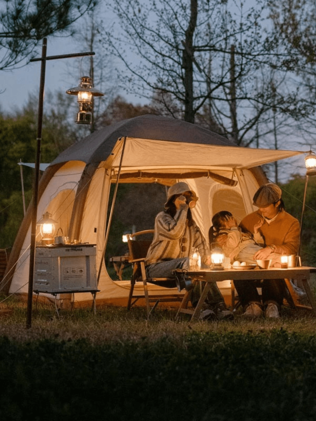 tente gonflable 3 places