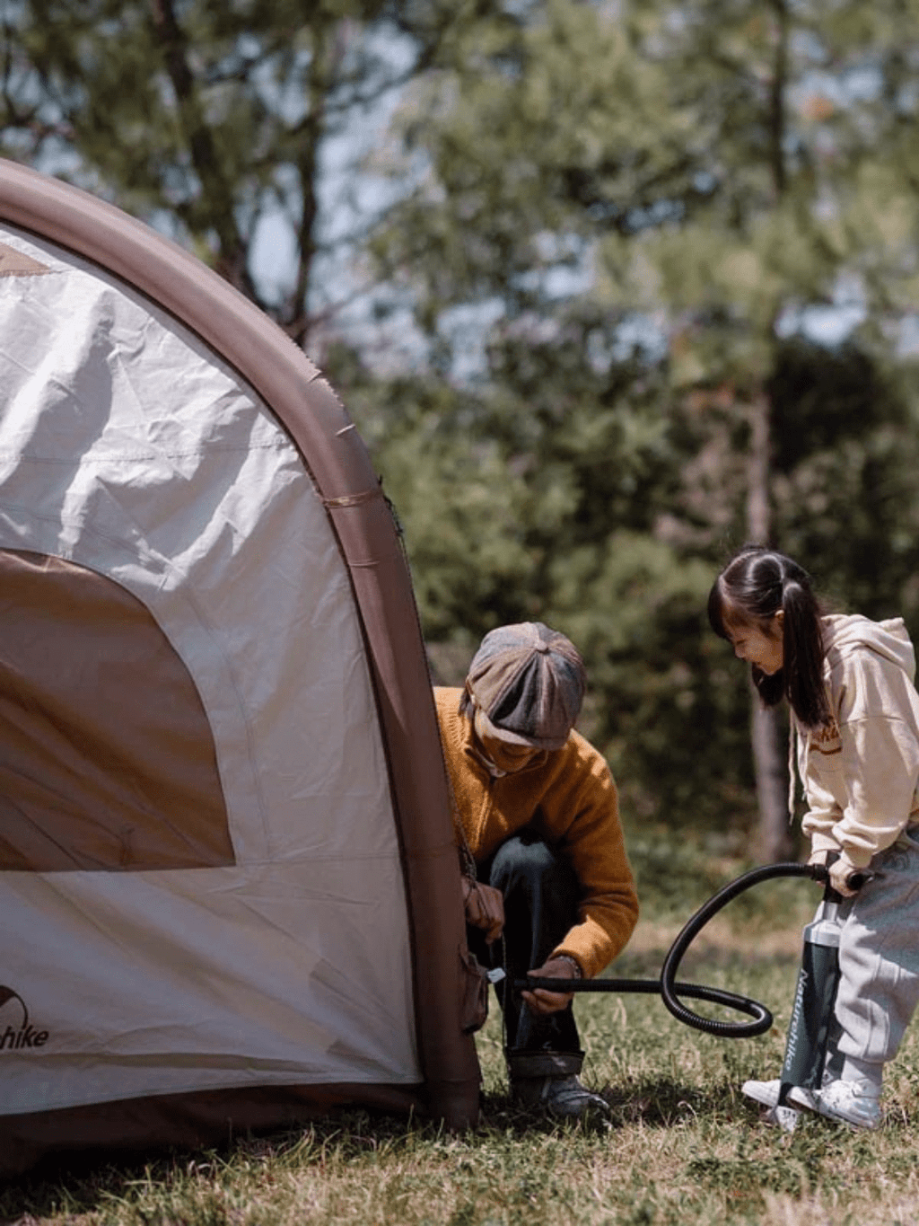 tente gonflable 3 places