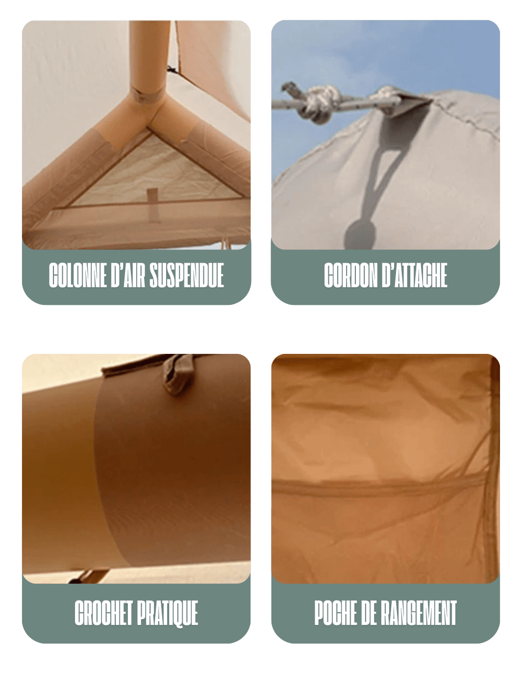 tente gonflable 4 personnes