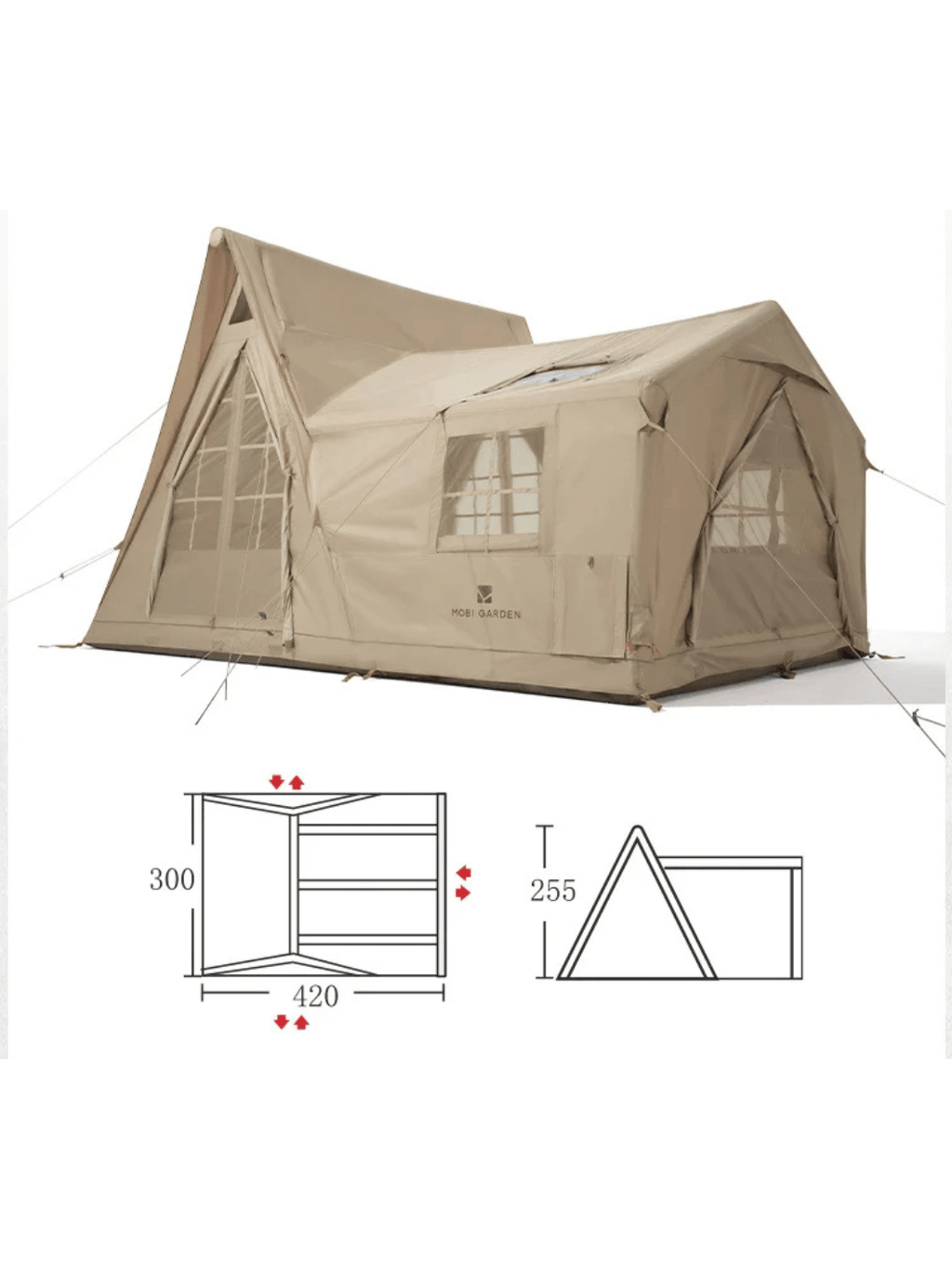 tente gonflable maison