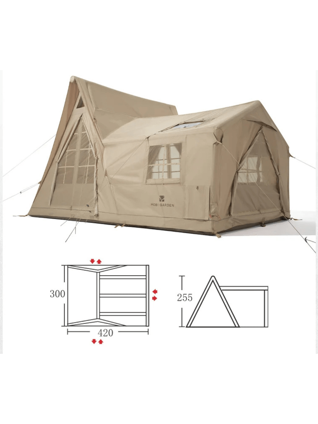 tente gonflable maison