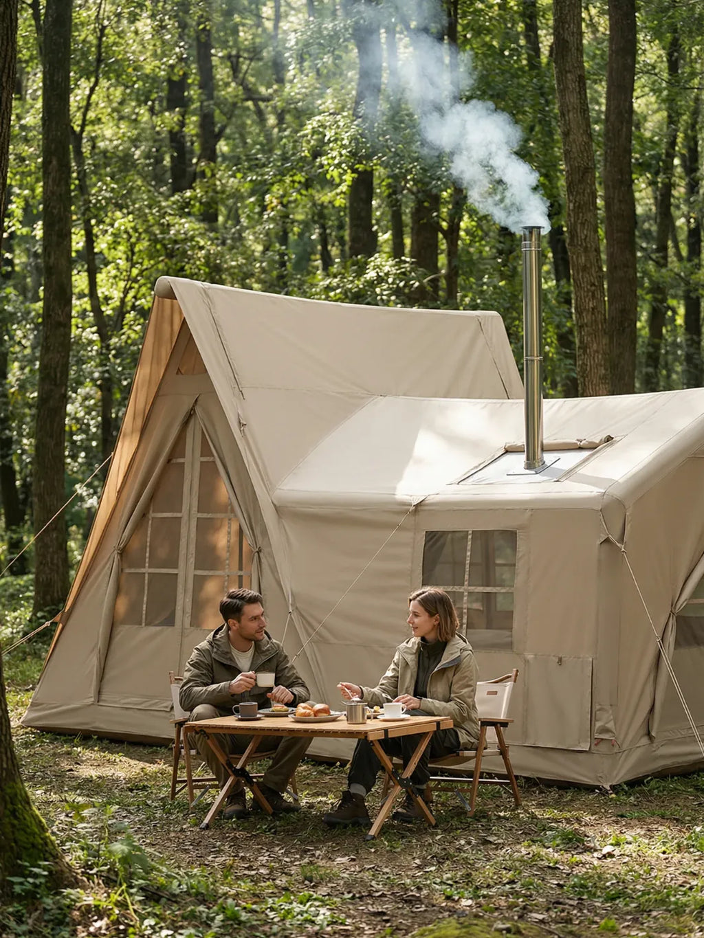Tente gonflable maison | spacieuse et confortable