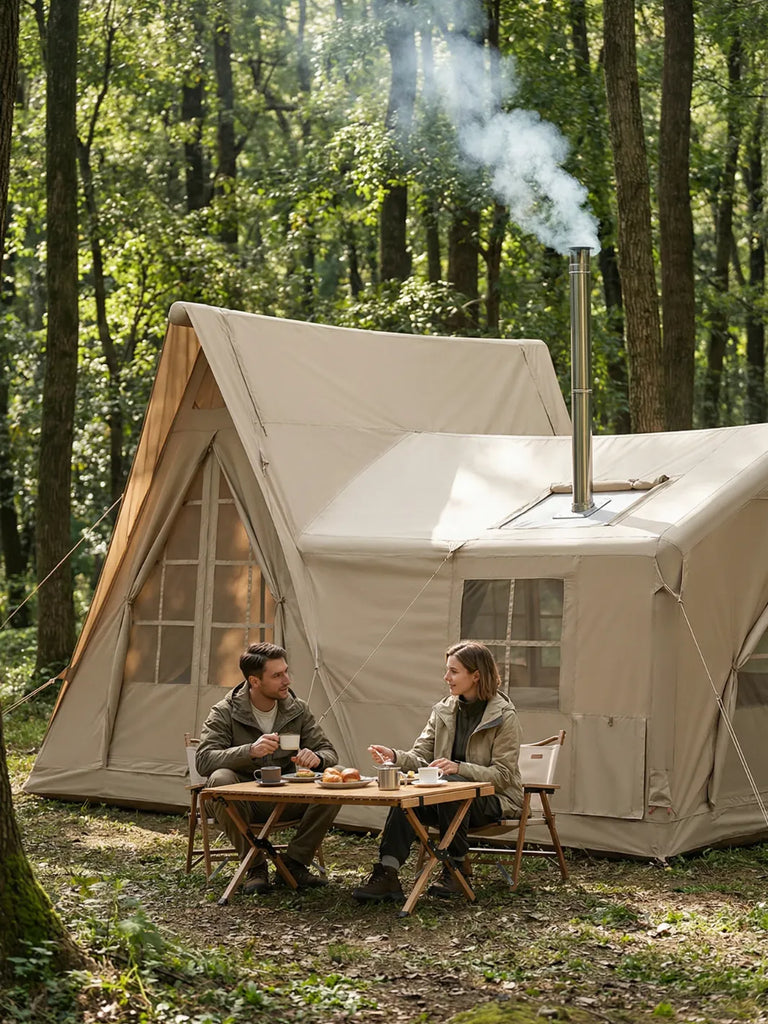 tente gonflable camping maison SWTMERRY Ganzjahresschlafsack Schlafsack 3-4 cooperation Voltage:110V room inflatable tent for