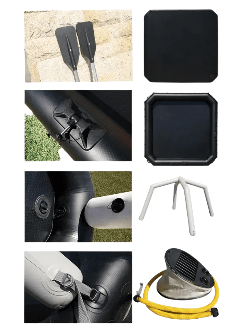 tente gonflable sur l'eau