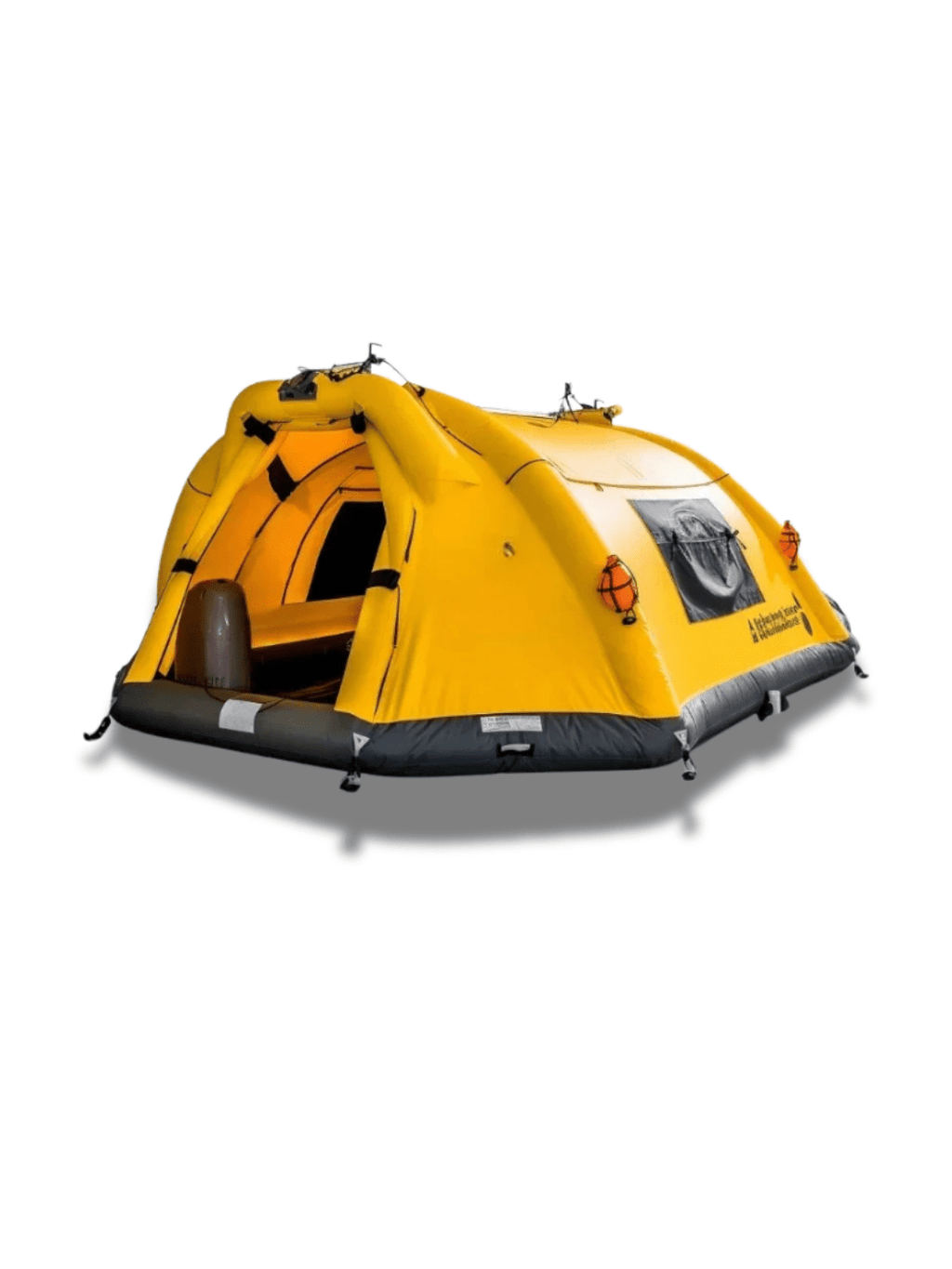 tente gonflable sur l'eau