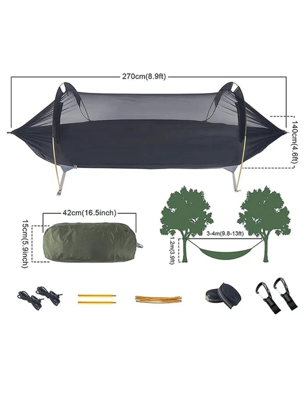 tente hamac suspendu