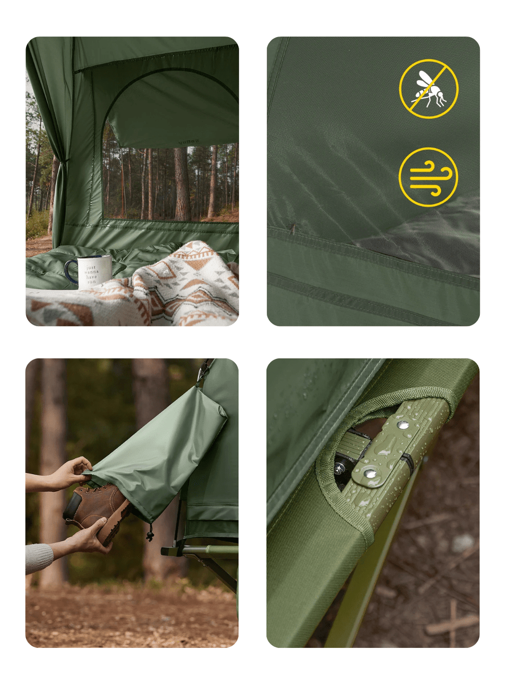 lit de camp tente Tente lit de camp 2 personnes