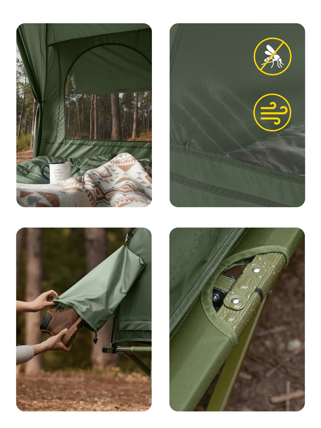 lit de camp tente Tente lit de camp 2 personnes