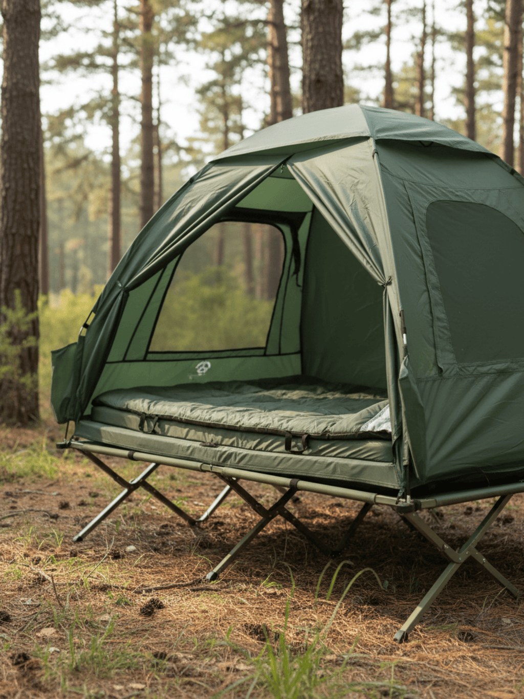 Tente lit de camp 2 personnes | compacte et résistante