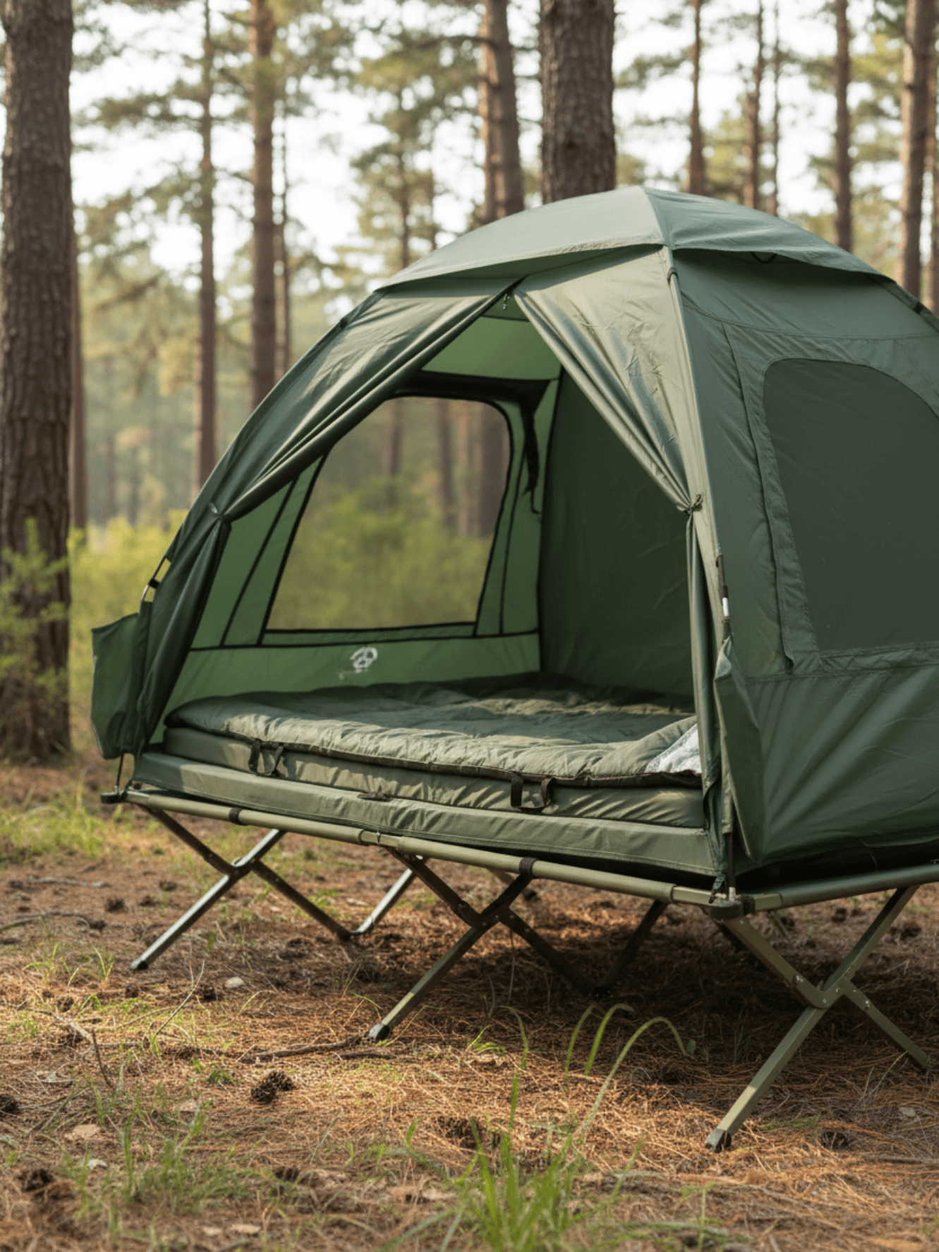 Tente lit de camp 2 personnes | compacte et résistante