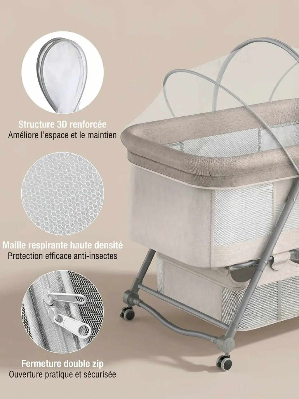 Tente Moustiquaire Lit Bébé | PROTECTION INSECTES & CHATS