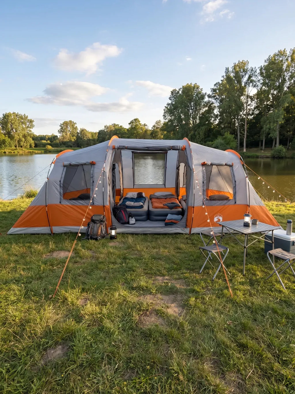 Tente pour 6 personnes | TROIS PIÈCES FLEXIBLES