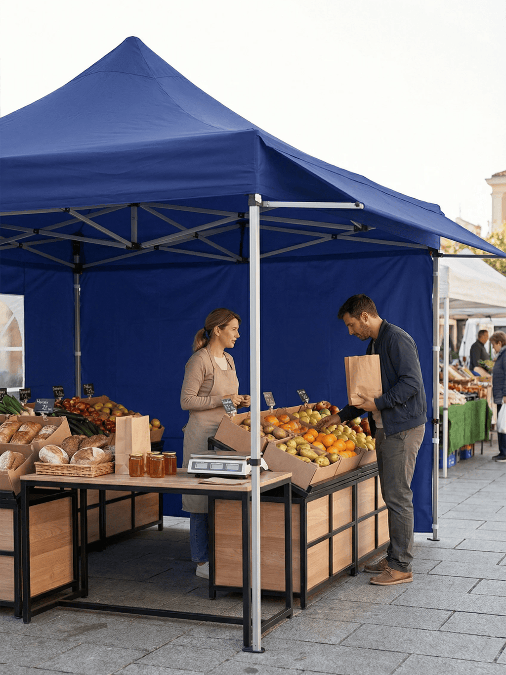 Tente pour les marchés | pliable et solide