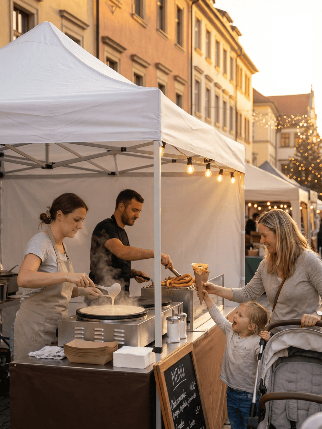 Tente pour les marchés | pliable et solide