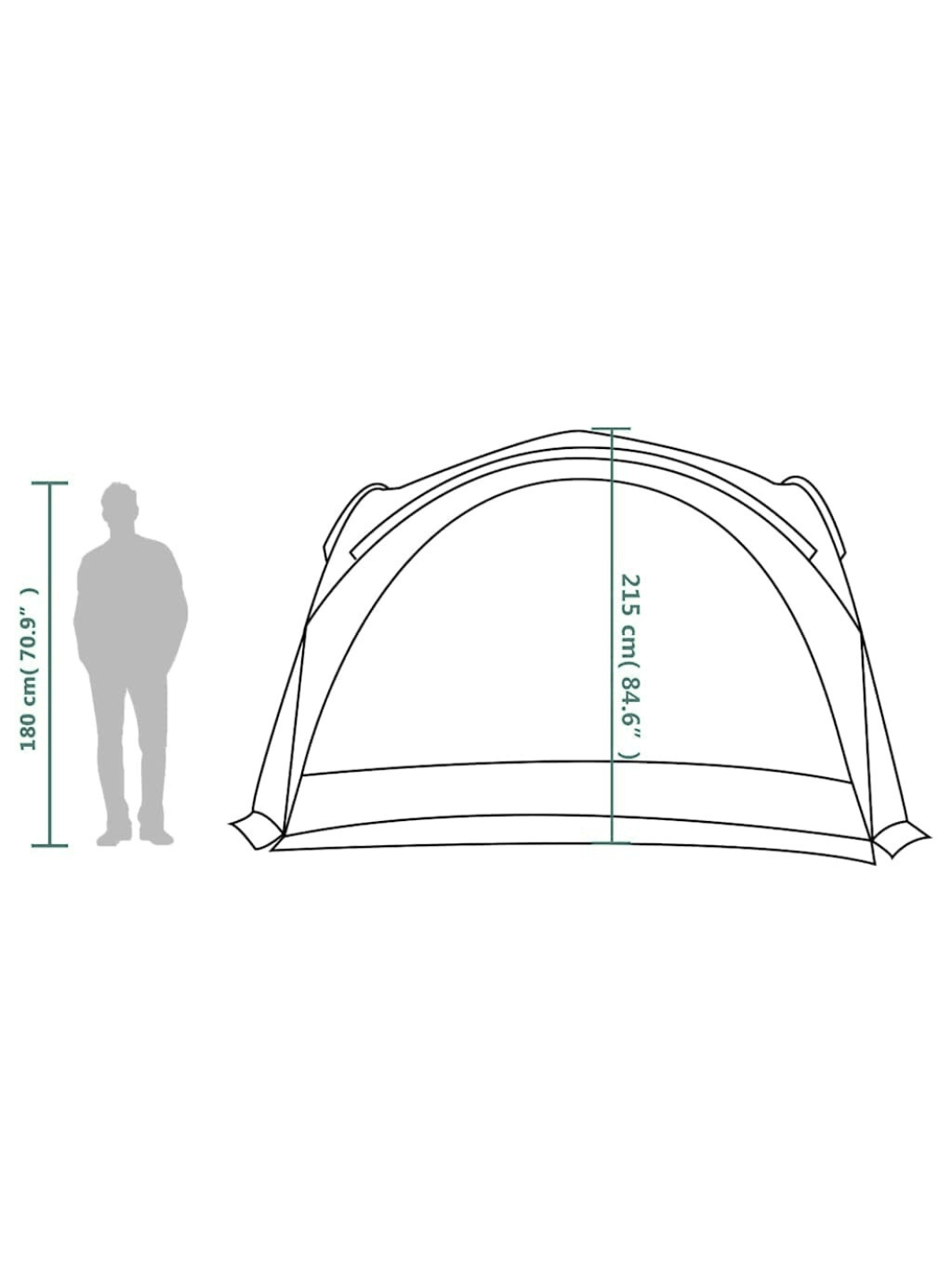 Tente pour piscine et jardin | Abri extérieur polyvalent