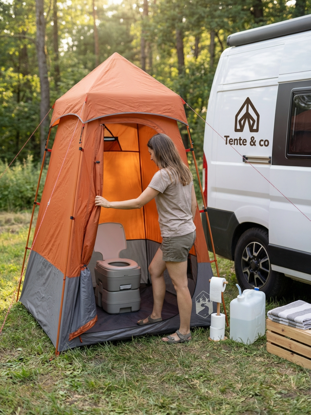 Tente pour WC | Intimité pratique en camping