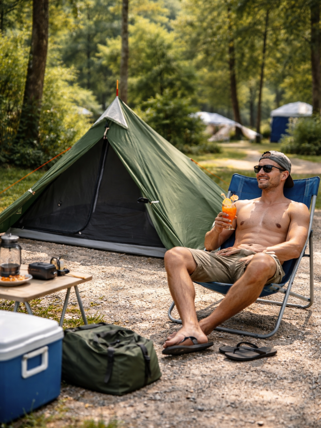 Tente pyramidale 1 personne | Légère et imperméable