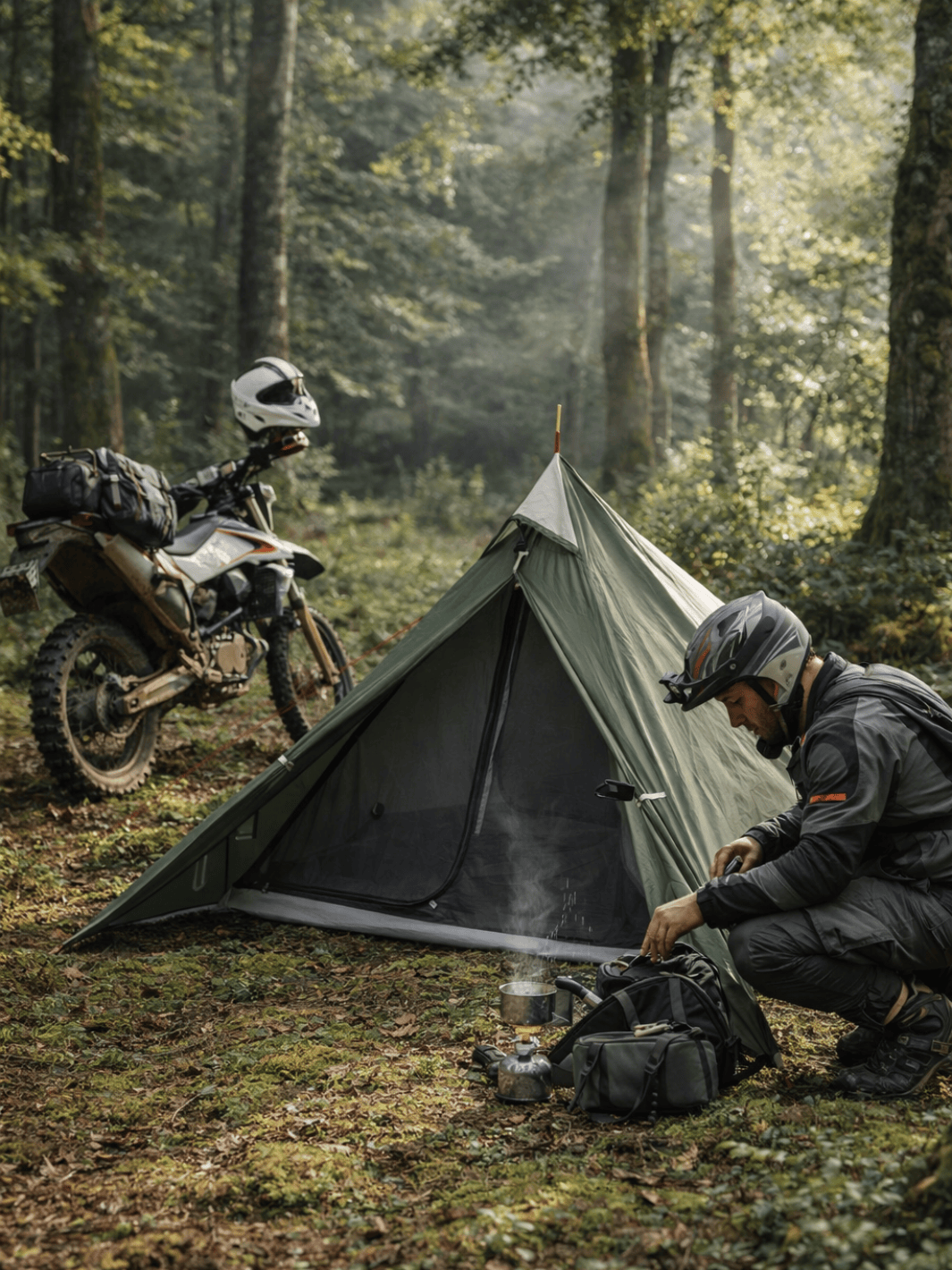 Tente pyramidale 1 personne | Légère et imperméable