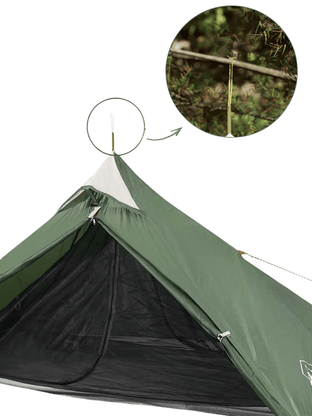 Tente pyramidale 1 personne | Légère et imperméable